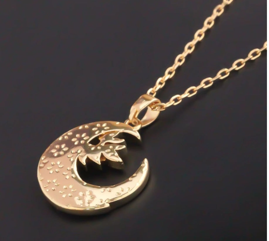 Handmade Enamel Crescent Necklace Original Clavicle Jewelry & Accessories