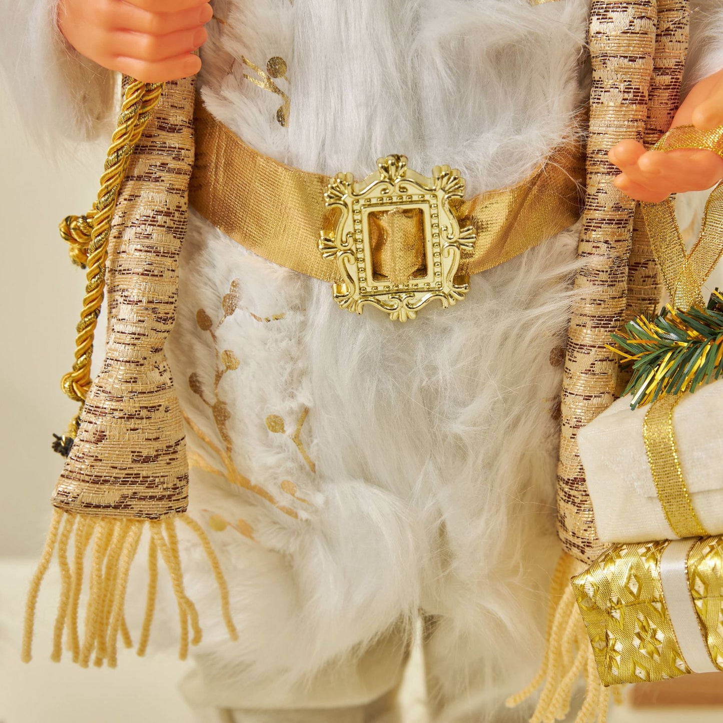Golden Santa Claus Ornaments Home Decorations