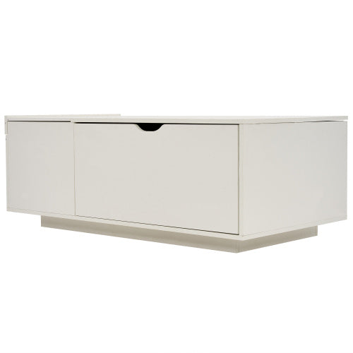 Lift Up Coffee Table, Coffee Table With Drawer, Wooden Tea Tables End Tables For Living Room Furniture , White