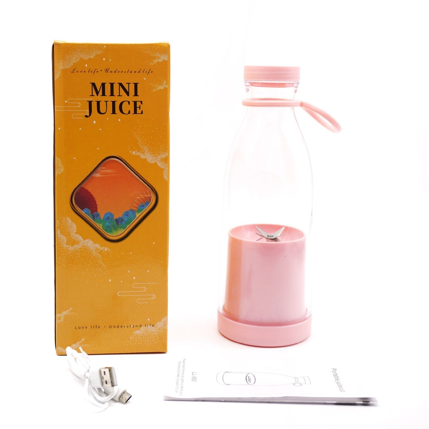 Electric USB Wine Bottle Juicer Cup 6-leaf Cutter Head Household Appliances Home Essentials