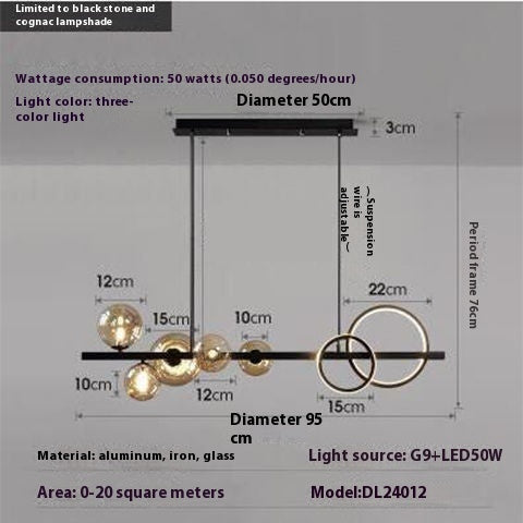 Dining-room Lamp Modern Minimalist Led Chandelier