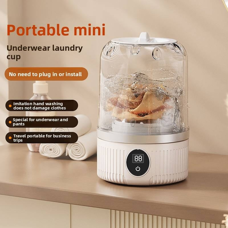 Underwear Washer, Portable Mini Washing Machine, Upgraded Mini Washings Machines, Rechargeable Cordless Washing-Machine, Laundry Cup For Bra, Underwear, Socks Appliances Home Essentials