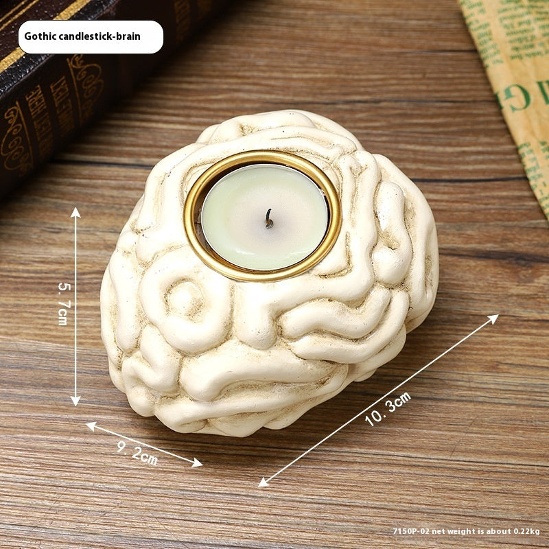 Halloween Heart Candlestick Decoration Horror Decoration Props Home Ornaments