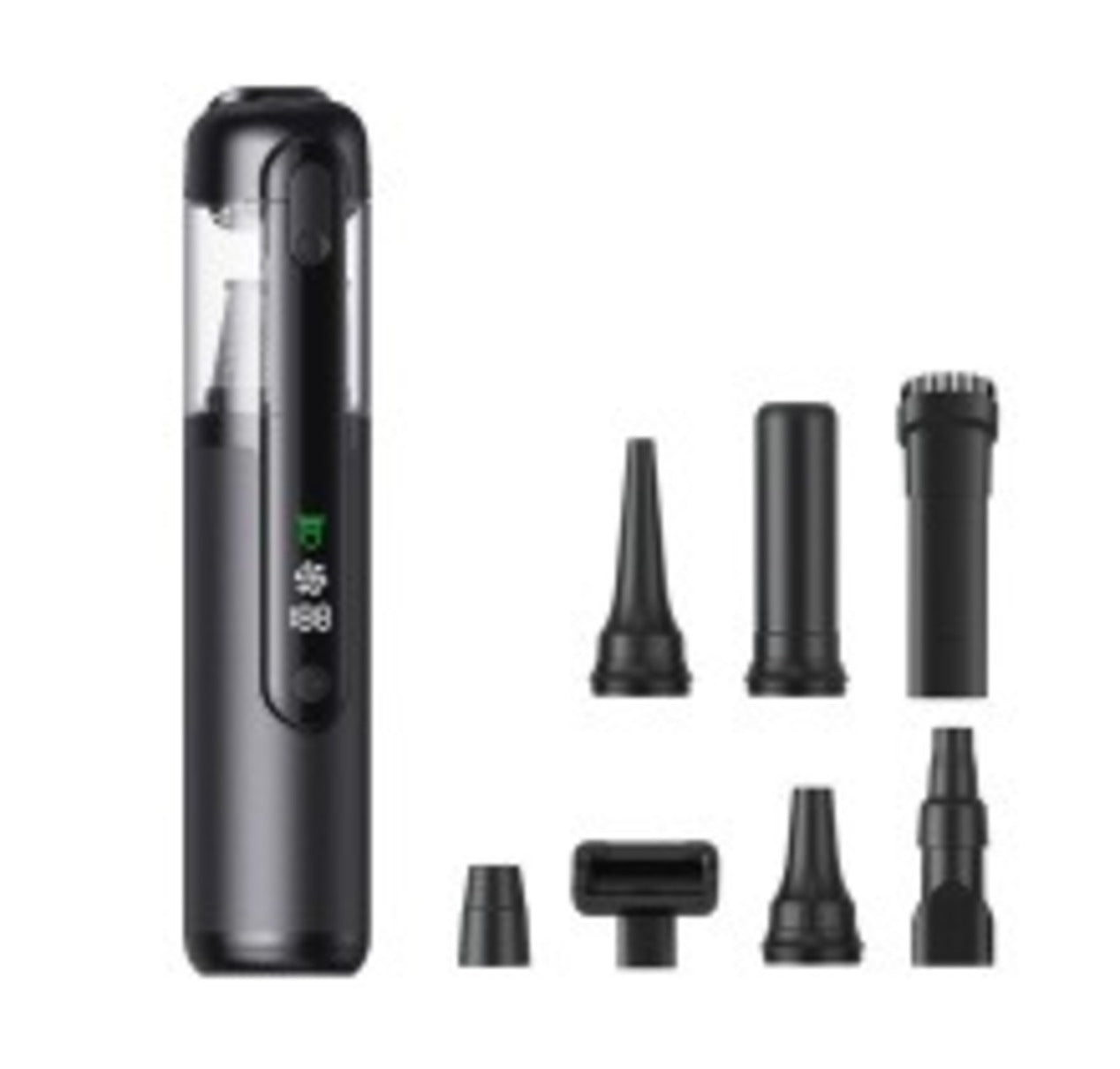 Green Light Dust-Detecting Handheld Car Vacuum Cleaner Wireless High-Suction Compact Portable Car Vacuum Cleaner For Vehicles Appliances Home Essentials