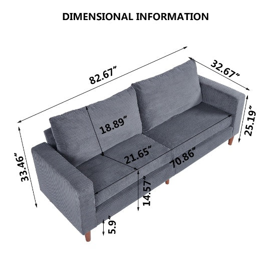 Grey Linen Sofa Furniture