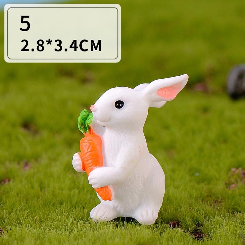 Cute Rabbit Micro Landscape Home Ornaments