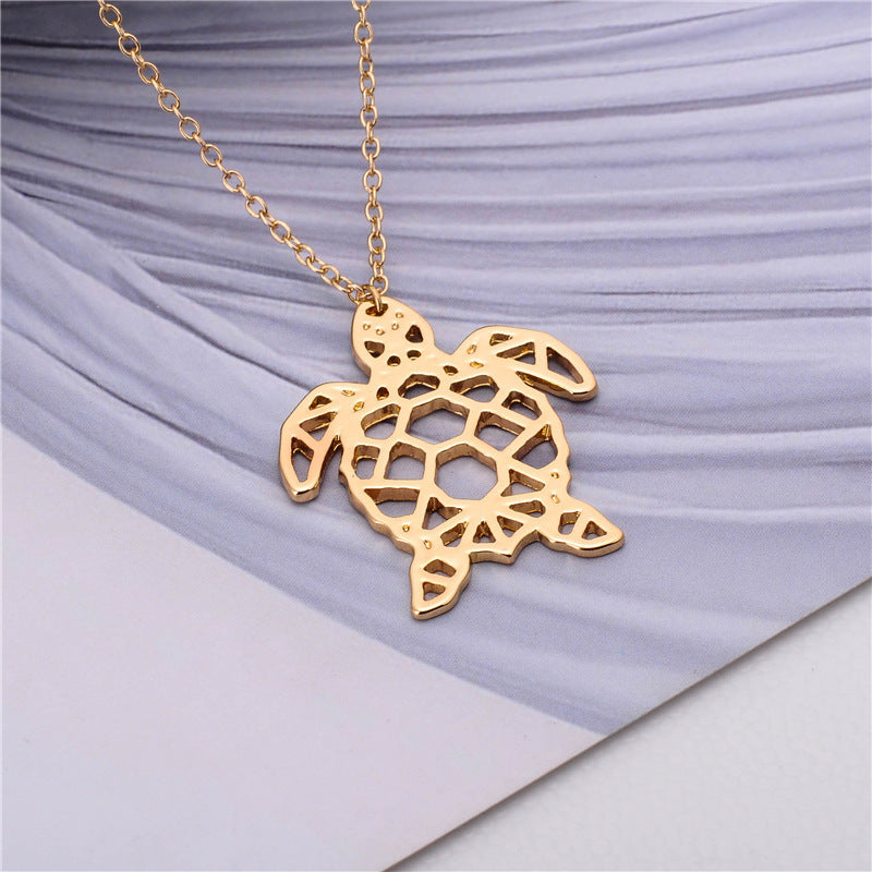 Popular Personality Jewelry Hollow Turtle Necklace Jewelry/Accessories
