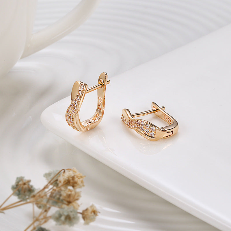 Popular Fine Zircon-embedded Earrings Women Jewelry & Accessories