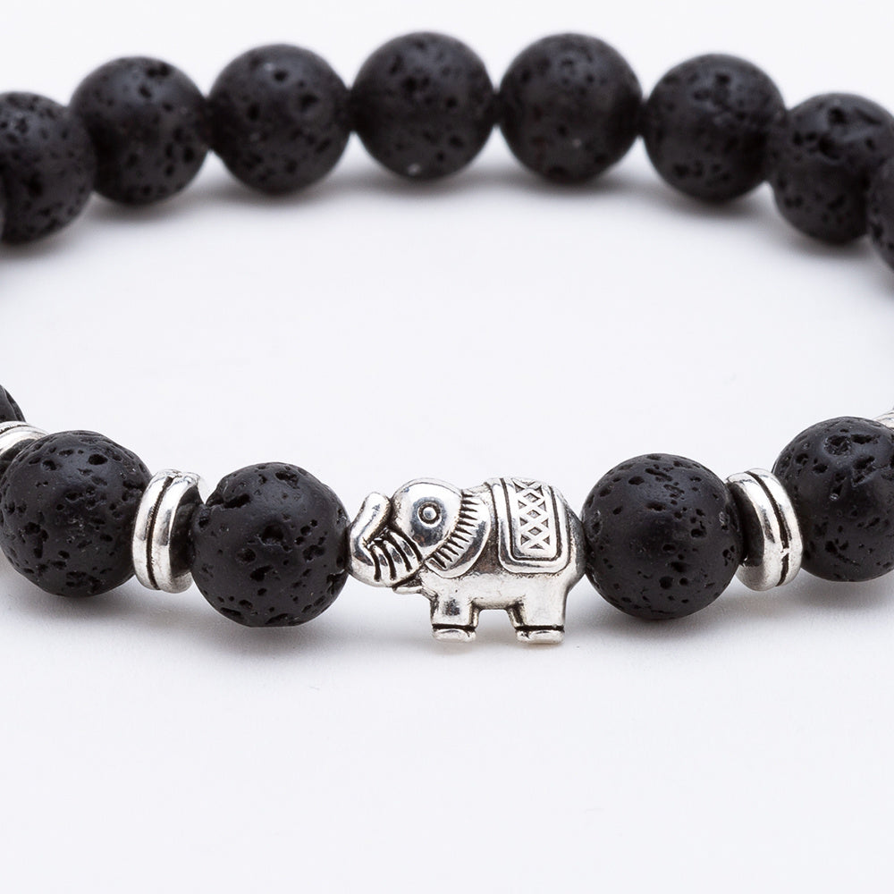 8mm volcanic stone elephant bracelet Jewelry/Accessories