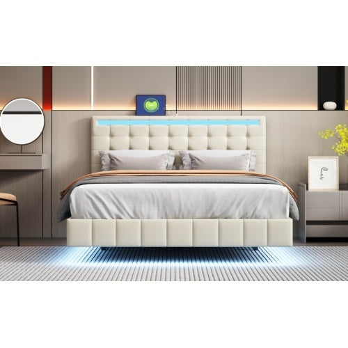 Linen Flat Double Bed Furniture