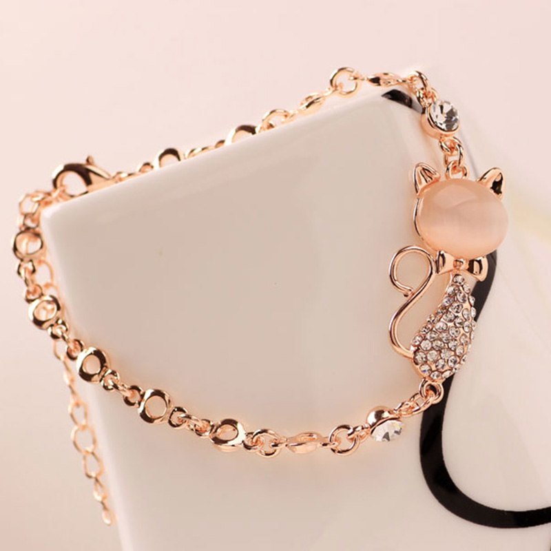 Cat bracelet with diamond alloy Jewelry & Accessories