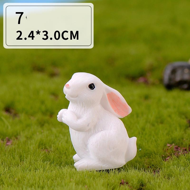 Cute Rabbit Micro Landscape Home Ornaments