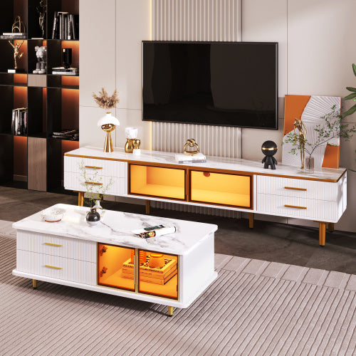 Table basse en panneaux de particules