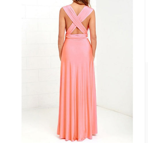 Women's Sexy Long Party Dress Club Floor-Length Summer Backless Bandage Maxi Dress Multiway Bridesmaids Boho Dress Vestidos Women's Garments Apparel / Clothing