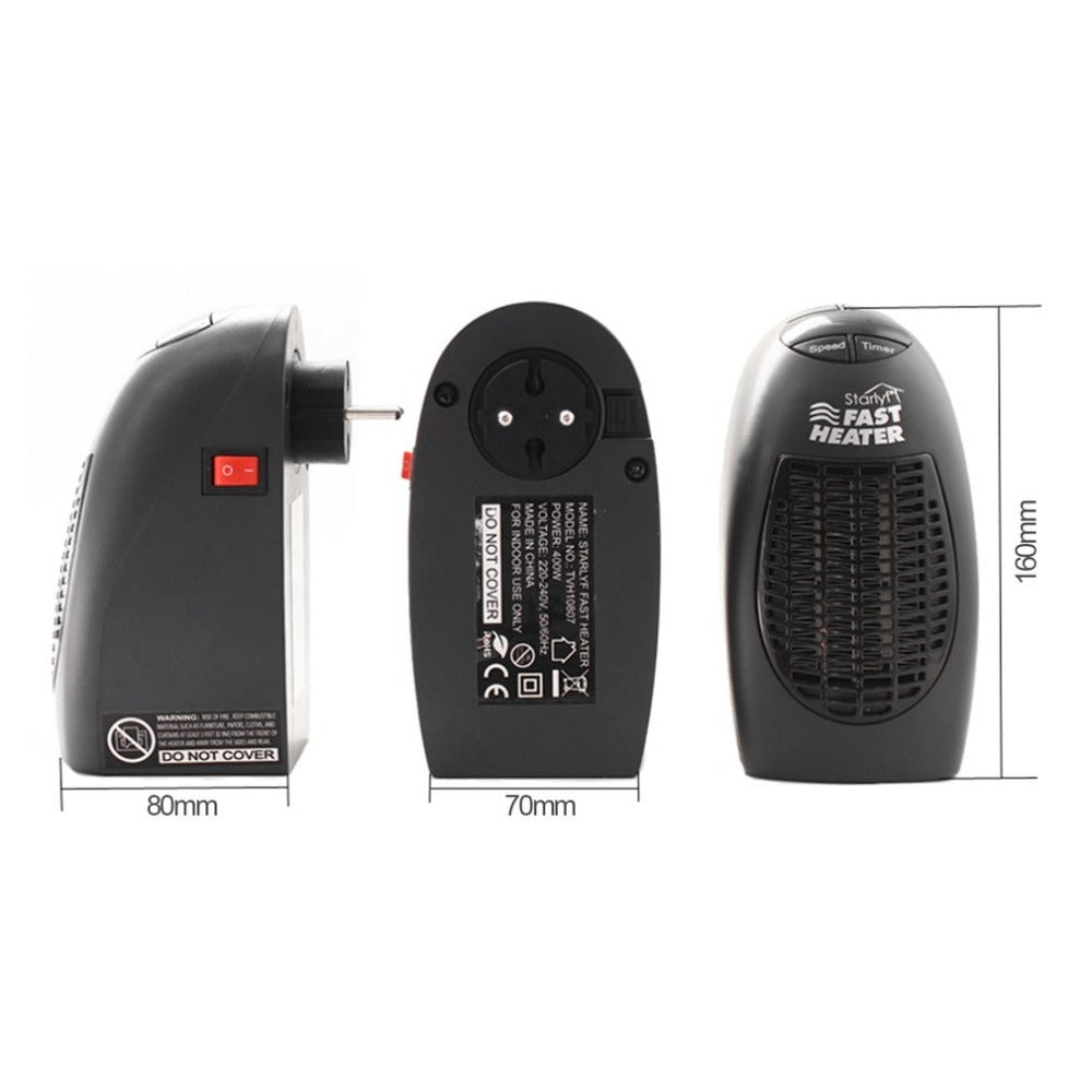 Electric heater 360 rotating plug mini heater small Appliances Home Essentials