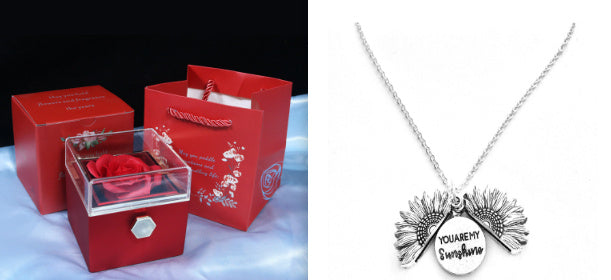 Rotating Soap Flower Rose Gift Box - Creative Rotating Rose Jewelry Packaging Box - Perfect Gift for Any Occasion