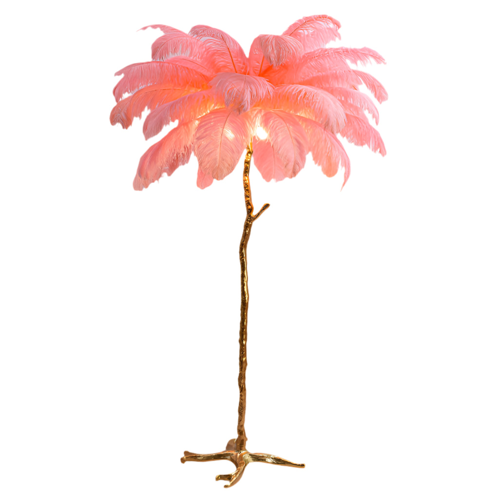 Feather Lamp Copper Lamp Floor Lamp Home Essentials