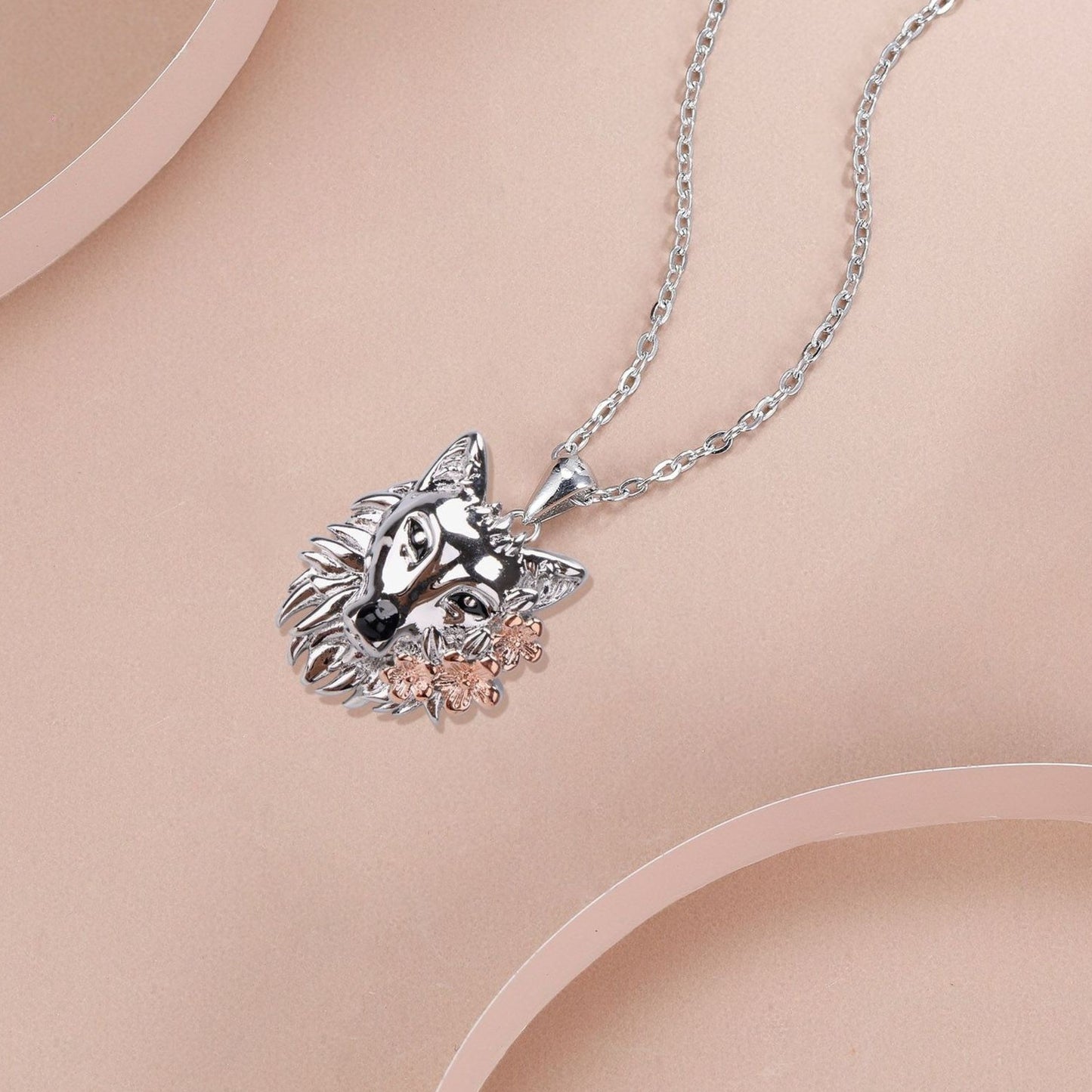Retro Domineering Wolf Head Necklace European And American Personalized Trendy Jewelry Jewelry/Accessories