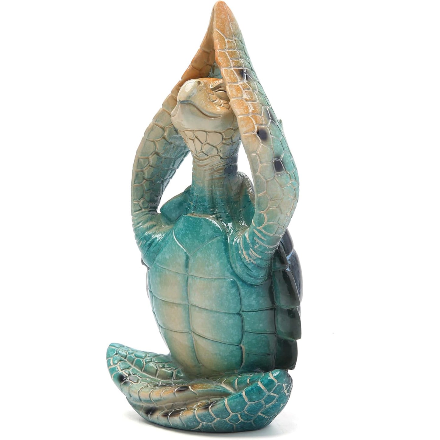 Sea Turtle Meditation Yoga Decor Garden Figurine Sea Turtle Meditating Coastal Beach Decorations Zen Yoga Resin Statue For Home Office Decorations Put The Palm Separate Home Ornaments