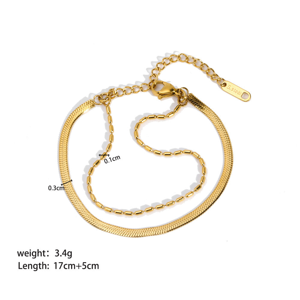 Stainless Steel Ornament Bracelet Female Jewelry/Accessories