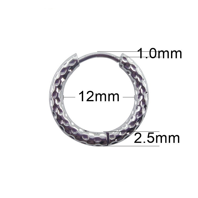 Stainless Steel Earrings High-grade Round Ear Clip Jewelry/Accessories