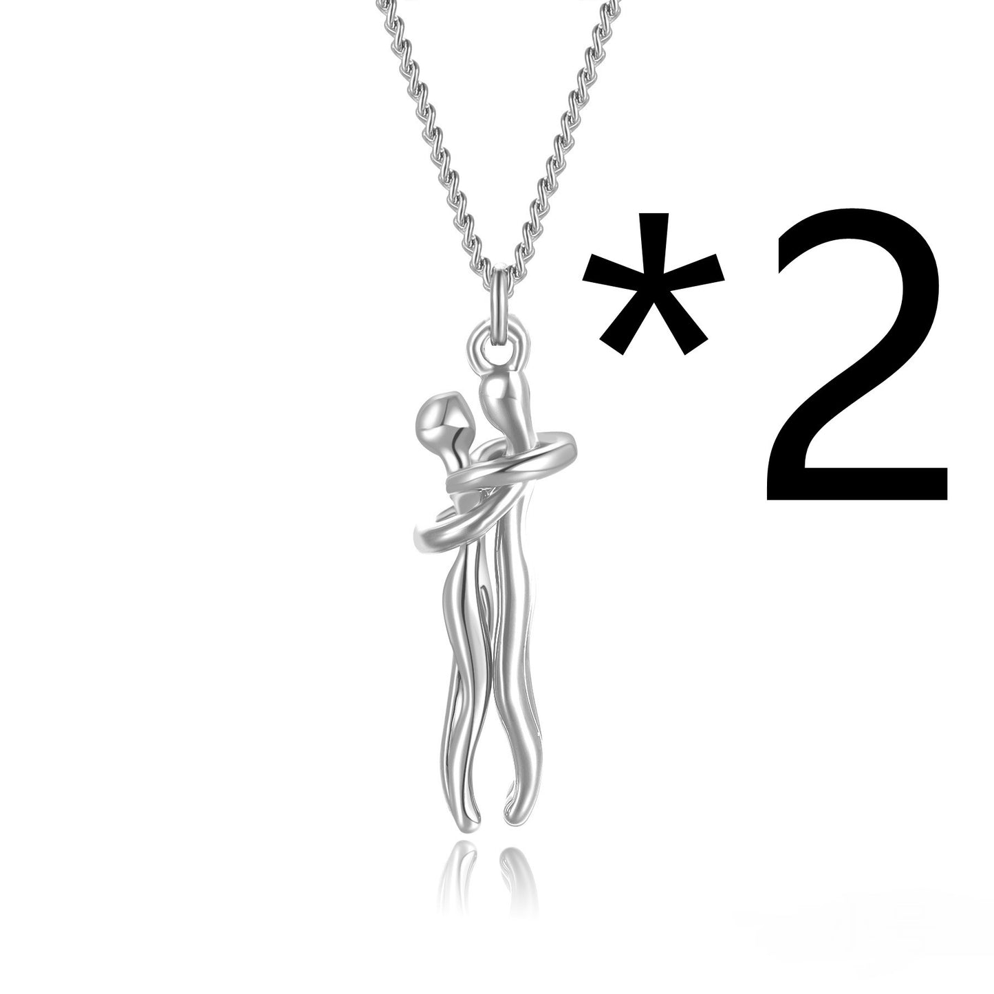 Collier avec pendentif en forme de cœur pour couple, idéal pour un anniversaire, la Saint-Valentin, style punk ou streetwear