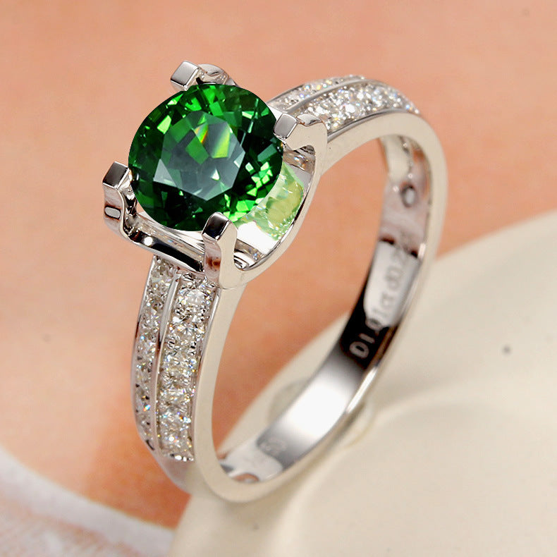 Moissanite Temperament Open Ring For Women Jewelry & Accessories