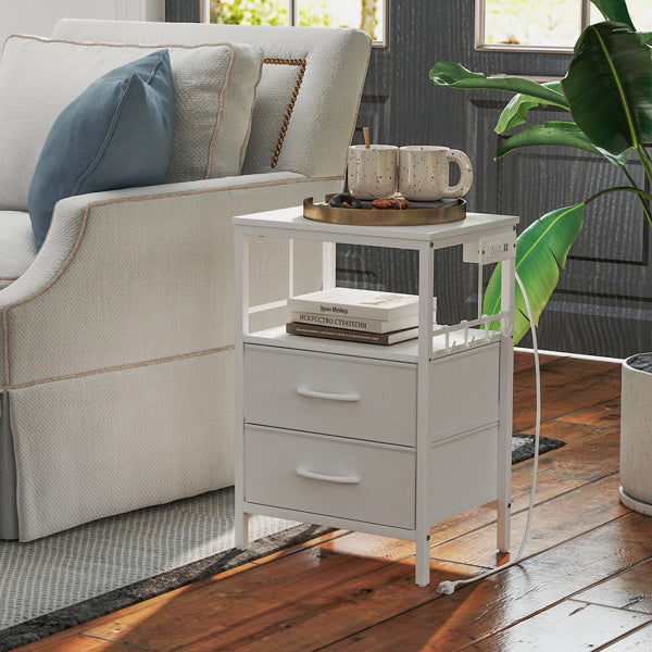 Bedside Table With Charging