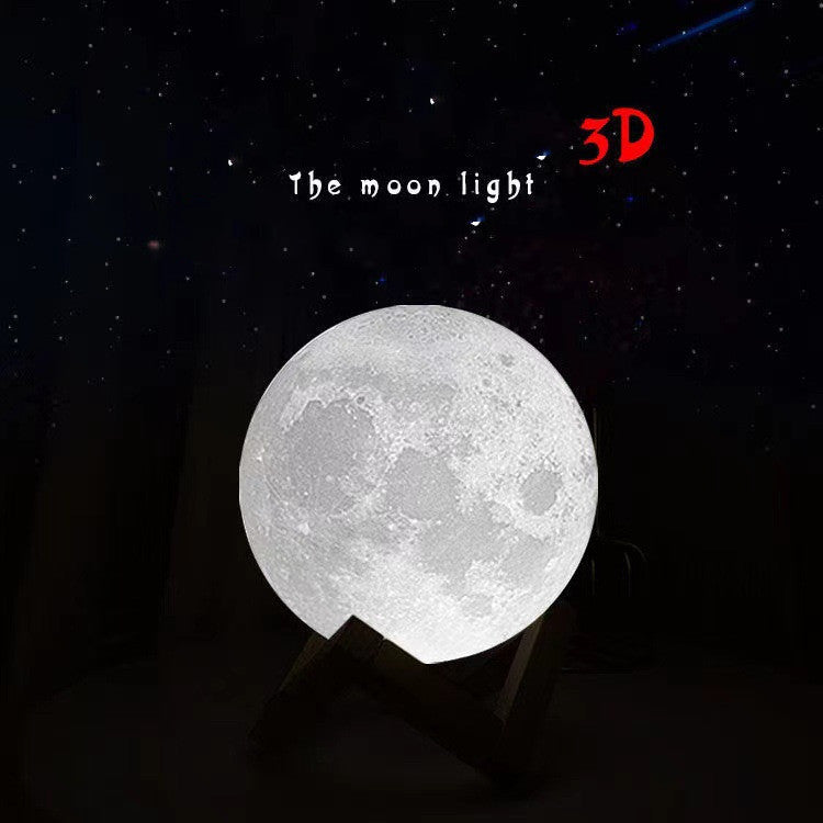 3D Printing Moon Night Lamp – Romantic Table Lamp Gift for Chinese Valentine's Day, Anniversary & Special Occasions