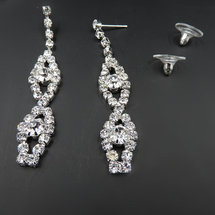 Two pieces of jewelry set, fashion bride jewelry set, electroplating alloy elegant jewelry factory direct sales Jewelry/Accessories