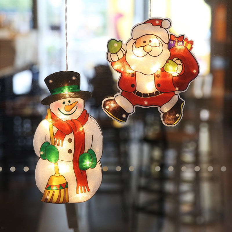 Christmas Decoration Lights Santa Snowman Elk Home Ornaments
