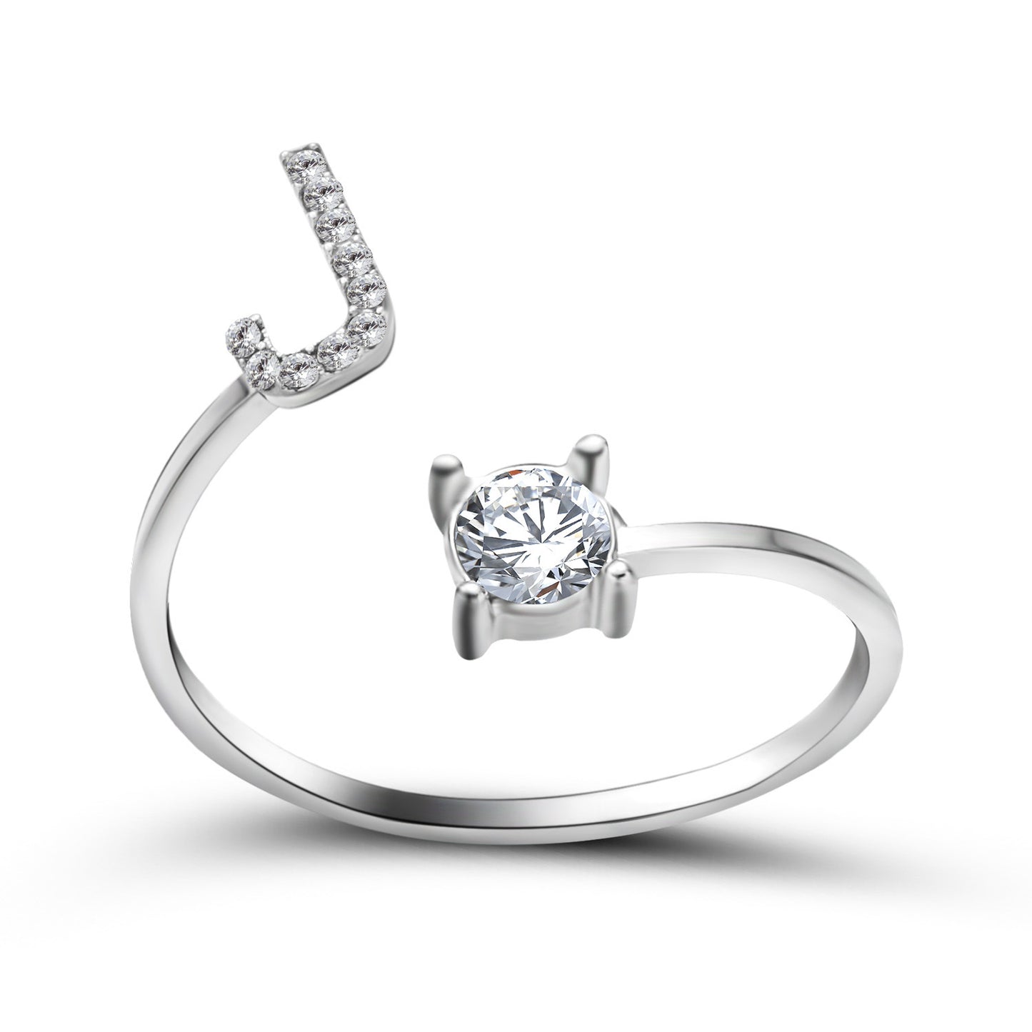 New Design Adjustable 26 Initial Letter Ring Fashion Jewelry For Women Simple Elegant Jewelry Exquisite Rings /Jewelry & Accessories