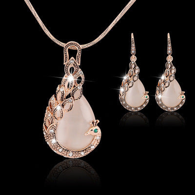 Ensemble de bijoux Paon