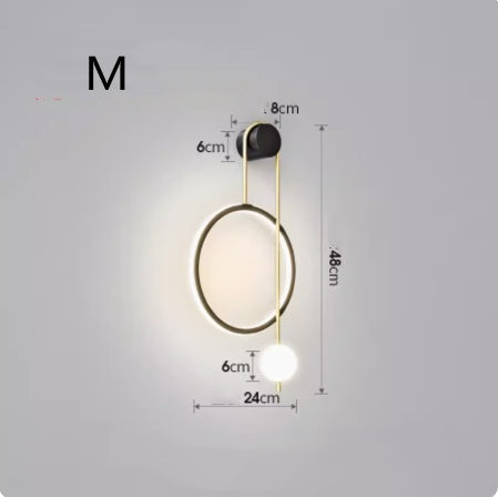Wall Lamp, Bedside Lamp, Free Wiring Aisle Lamp Lighting Home Essentials