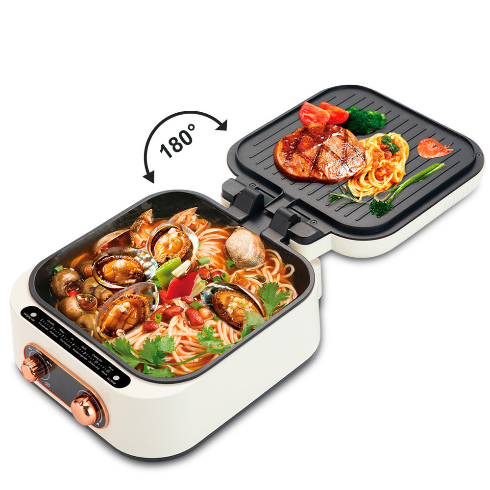 Household Multi-functional Electric Cooker Hot Pot Roasting Hot Pot One Appliances Home Essentials