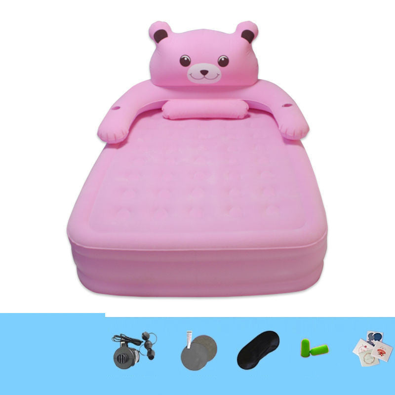 Elevated Household Double Automatic Cartoon Air Bed Furniture
