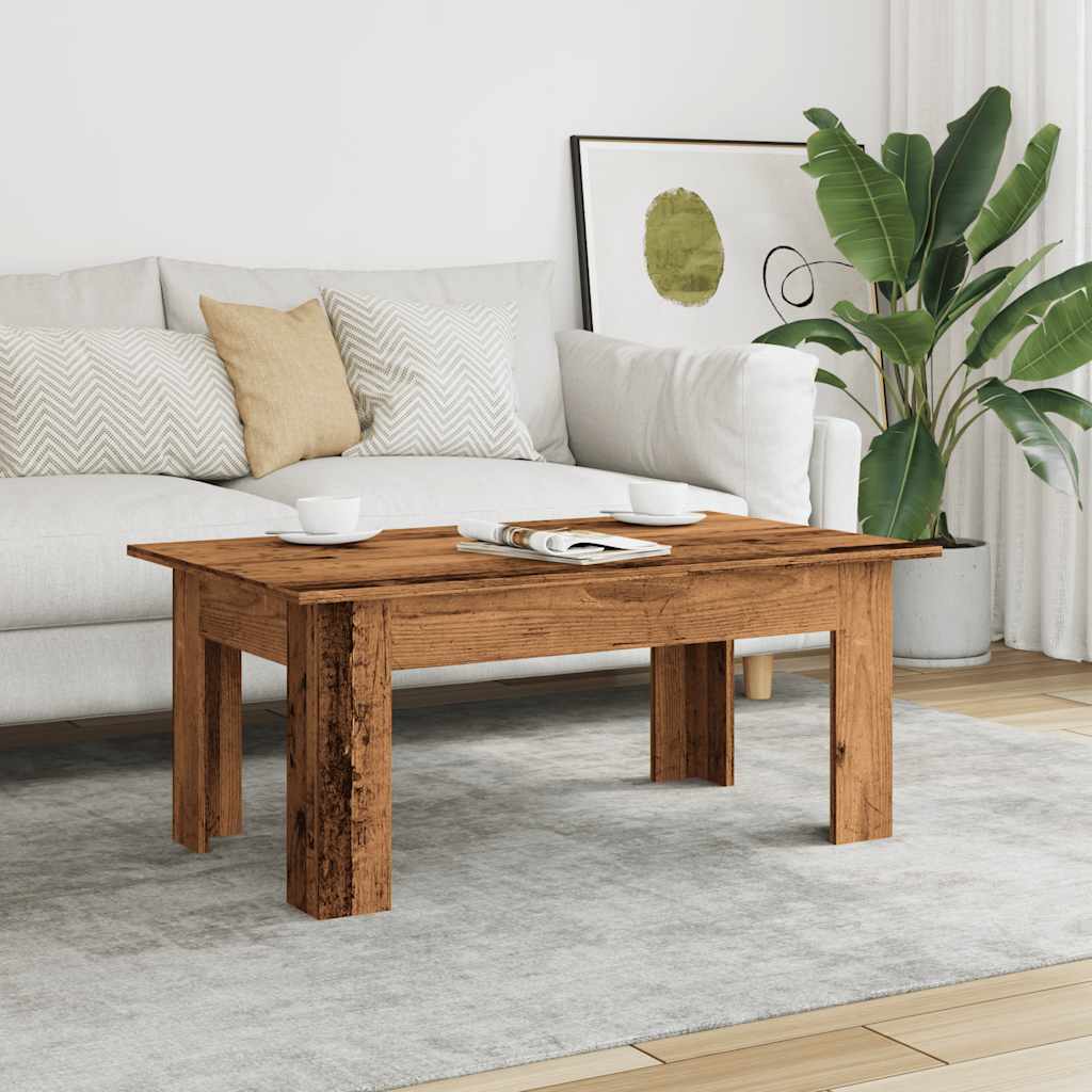 vidaXL Kava miza Old Wood 100x60x42 cm Inženirski les