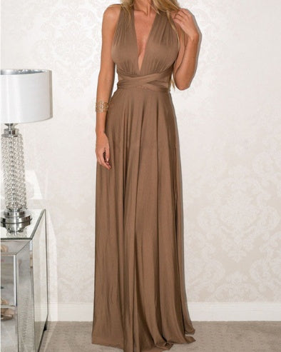 Women's Sexy Long Party Dress Club Floor-Length Summer Backless Bandage Maxi Dress Multiway Bridesmaids Boho Dress Vestidos Women's Garments Apparel / Clothing