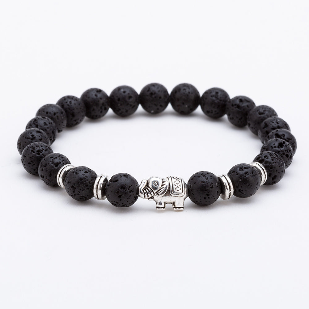 8mm volcanic stone elephant bracelet Jewelry/Accessories