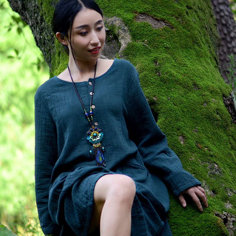 Female ethnic style long necklace Jewelry/Accessories