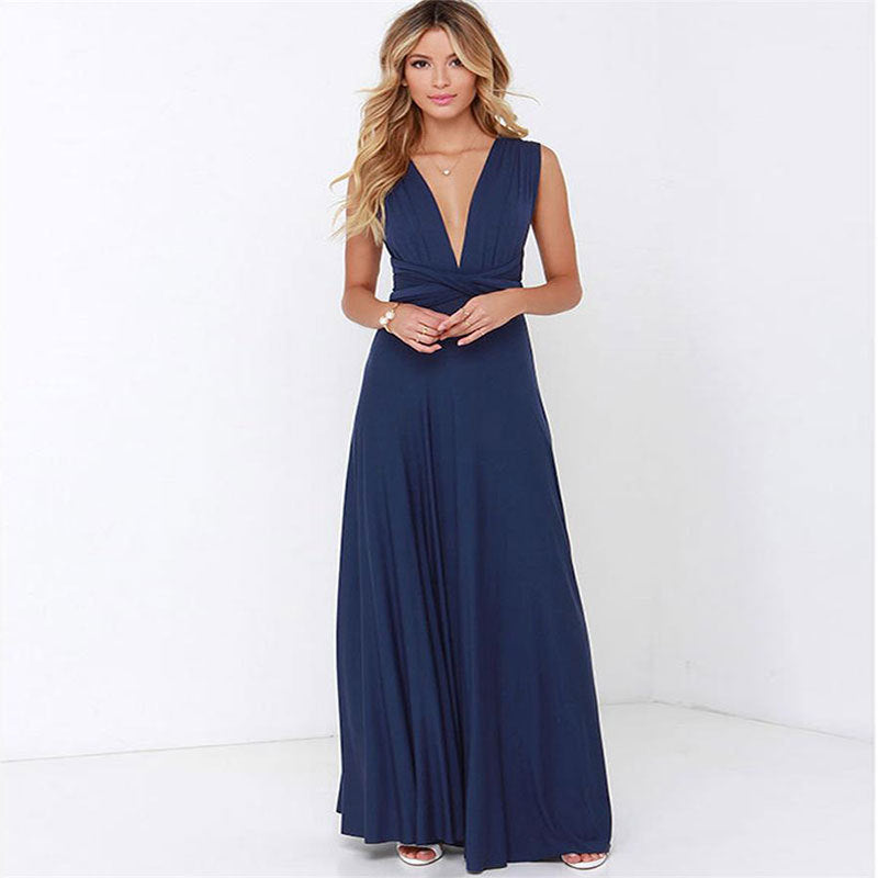Women's Sexy Long Party Dress Club Floor-Length Summer Backless Bandage Maxi Dress Multiway Bridesmaids Boho Dress Vestidos Women's Garments Apparel / Clothing