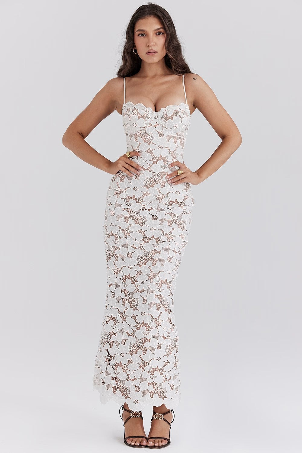 Women's Casual White Strapless Strapless Suspender Dress Women's Garments Apparel / Clothing