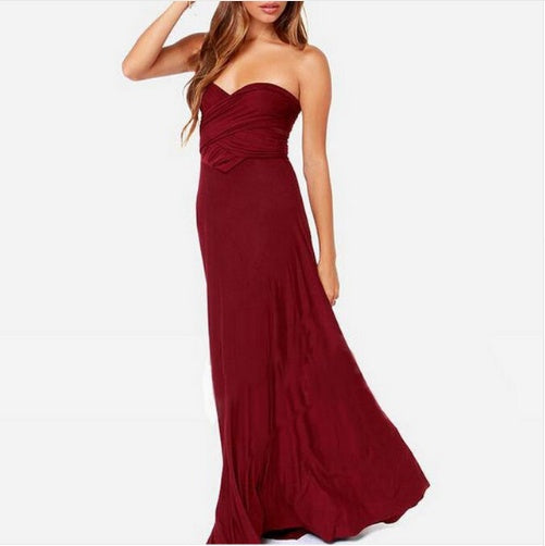 Women's Sexy Long Party Dress Club Floor-Length Summer Backless Bandage Maxi Dress Multiway Bridesmaids Boho Dress Vestidos Women's Garments Apparel / Clothing