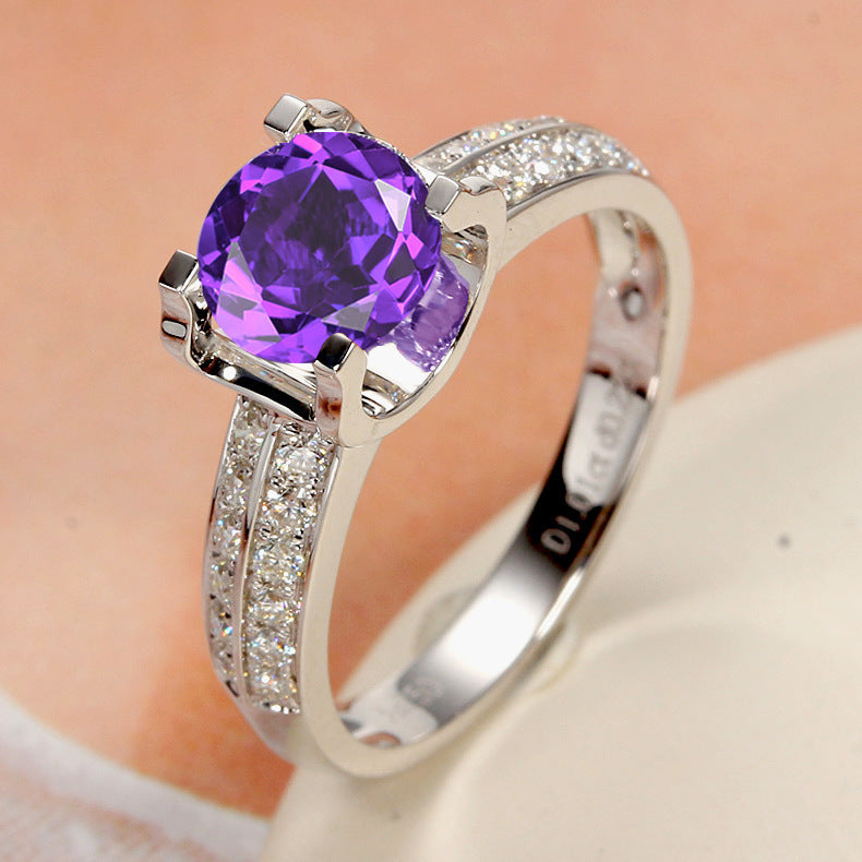 Moissanite Temperament Open Ring For Women Jewelry & Accessories