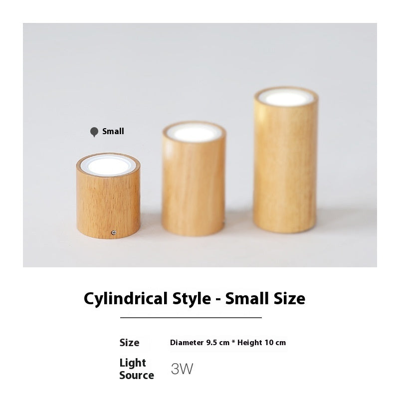 Creative Modern And Simple Solid Wood Aisle Balcony Surface Mounted Downlight Lighting Home Essentials