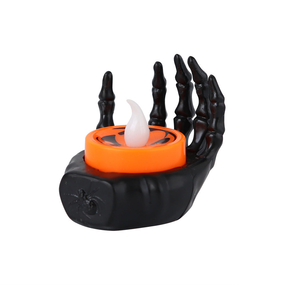Halloween Small Night Lamp LED Electronic Luminous Decorative Palm Candle Light Home Ornaments