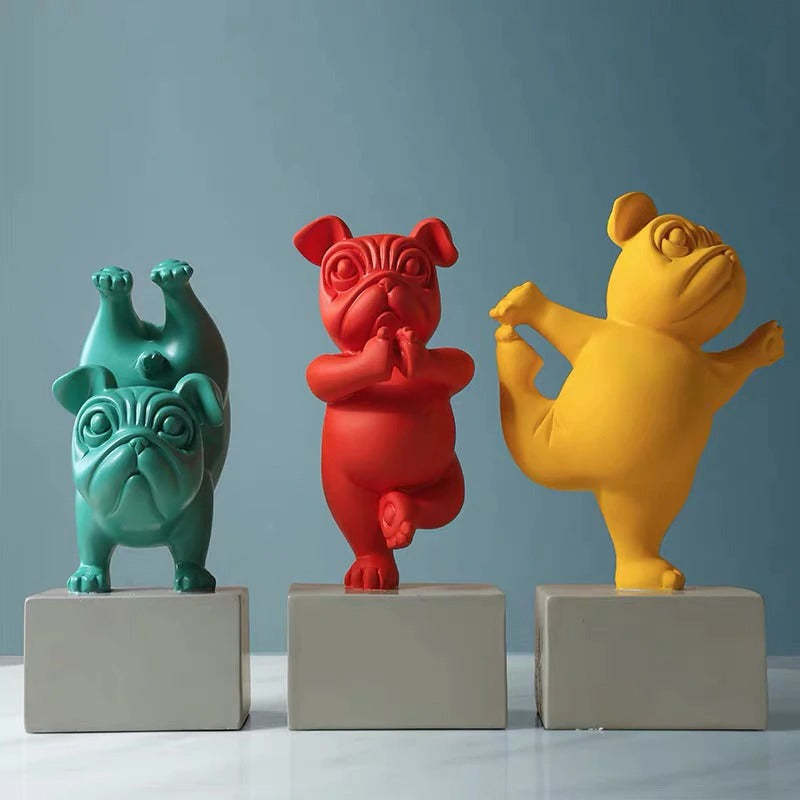 Home Creative Cute Puppy Resin Ornaments