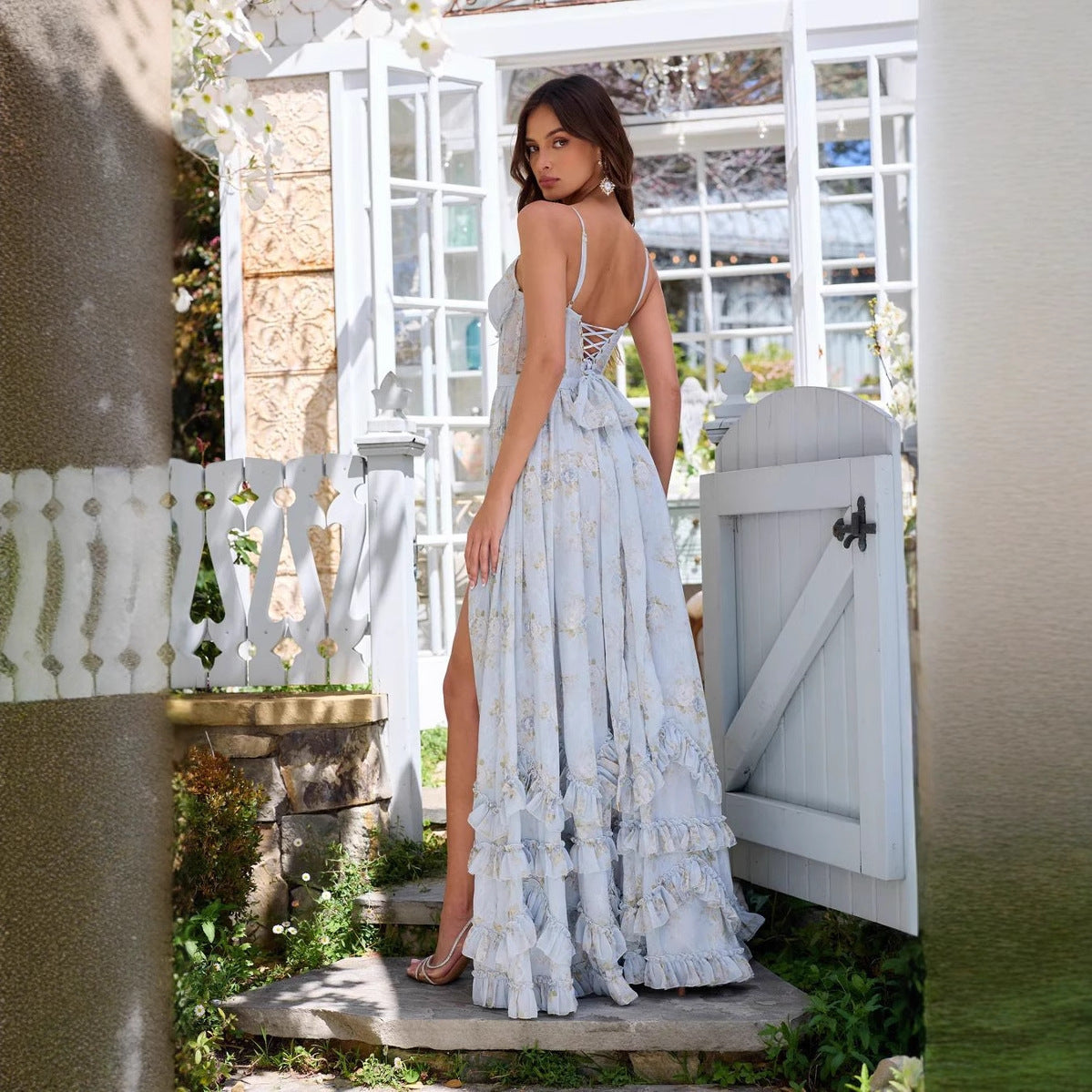 Beautiful And Unique Sling Dress For Seaside Vacation Women's Garments Apparel / Clothing