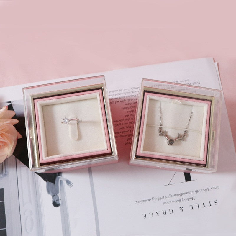 Acrylic Ring Box – Perfect for Proposal, Confession, Anniversary, Wedding & Special Occasions