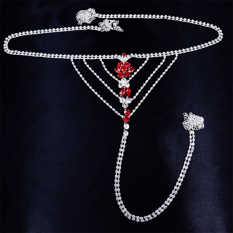 Bijoux de corps en strass pour femme